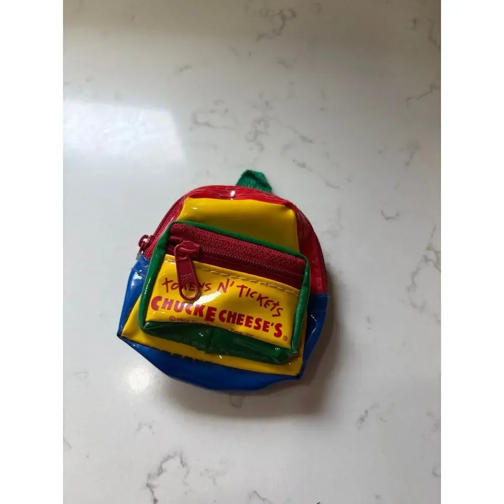 Vintage Chuck E Cheese Keychain Pouch